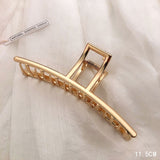 Woman Metal Hair Claws Chic Barrettes Hairclips