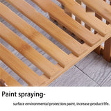 Office Desktop Storage Rack Bamboo Flower Display Stand Plant Shelves Decorative Storage Shelf for Study Living Room Organizer