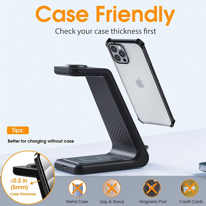 3 in 1 Wireless Charger Stand For iPhone