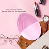 Silicone Electric Facial Cleansing Brush Vibration Face Cleaner & Massager