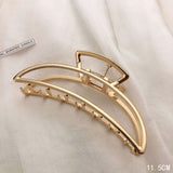 Woman Metal Hair Claws Chic Barrettes Hairclips