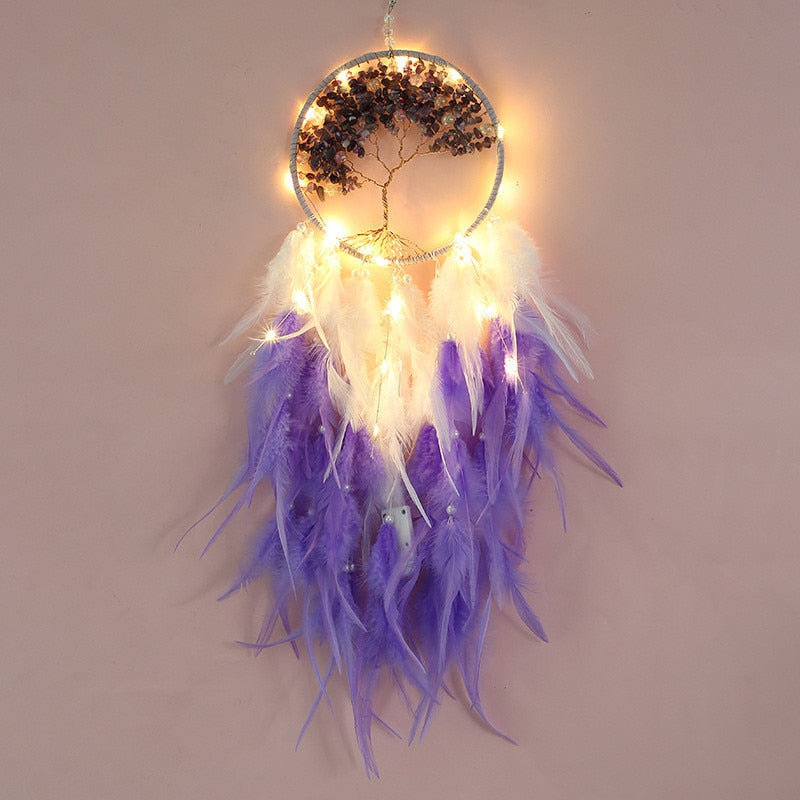 Handmade Weave Dream Catcher With Light