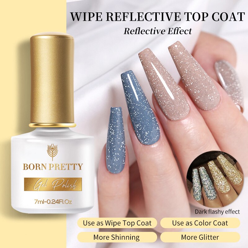 No Wipe Top Coat Nail Art Varnish Manicure