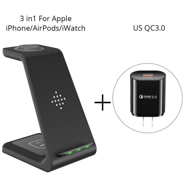 3 in 1 Wireless Charger Stand For iPhone