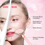 Face Jade Roller Rose Quartz Gua Sha Scraper Set