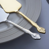 Gold Cake Shovel Spatula Baking Pastry Tools Wedding Cake Serve Baroque Party Cake Decorating Shovel Restaurant Silverware