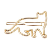 New Korean Cute Blond Simple Cat Shape Hairpin