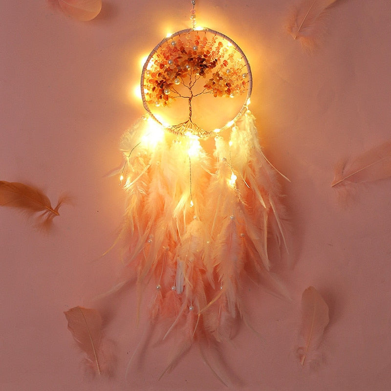 Handmade Weave Dream Catcher With Light