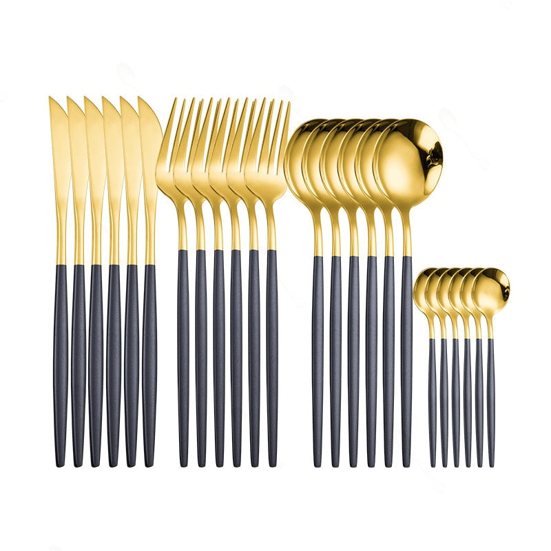 Golden Tableware 24pcs 18/10 Stainless Steel Cutlery