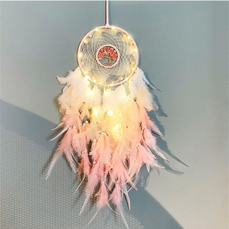 Handmade Weave Dream Catcher With Light