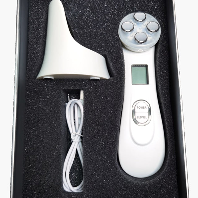 Facial Mesotherapy Electroporation RF Radio Frequency Face Massager