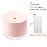 Portable Air Humidifier Wireless 2000mAh