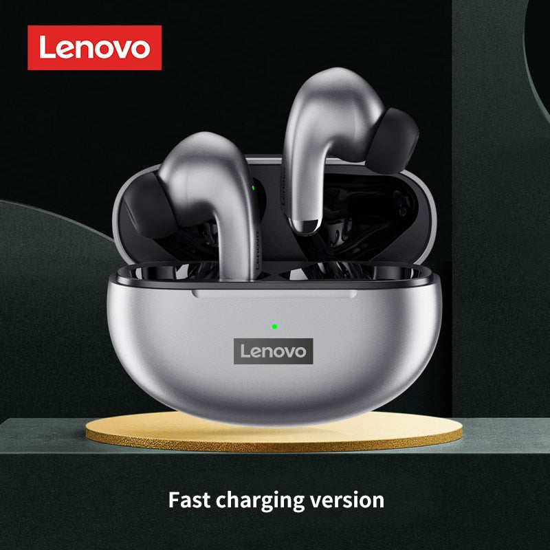 Lenovo-auriculares inalámbricos LP5, audífonos de música HiFi con micrófono, deportivos, resistentes al agua, 100% originales, novedad de 2022