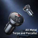 All Metal Dual USB Car Charger 24W 4.8A Fast Car USB Charger