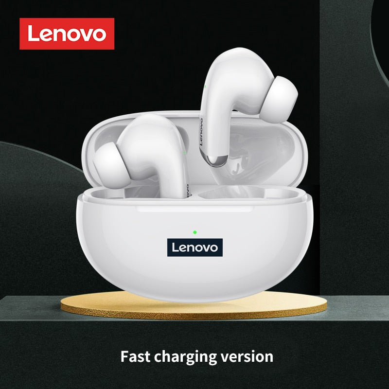 Lenovo-auriculares inalámbricos LP5, audífonos de música HiFi con micrófono, deportivos, resistentes al agua, 100% originales, novedad de 2022