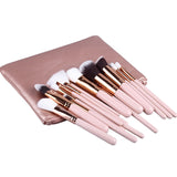 Pink Makeup Brushes Set