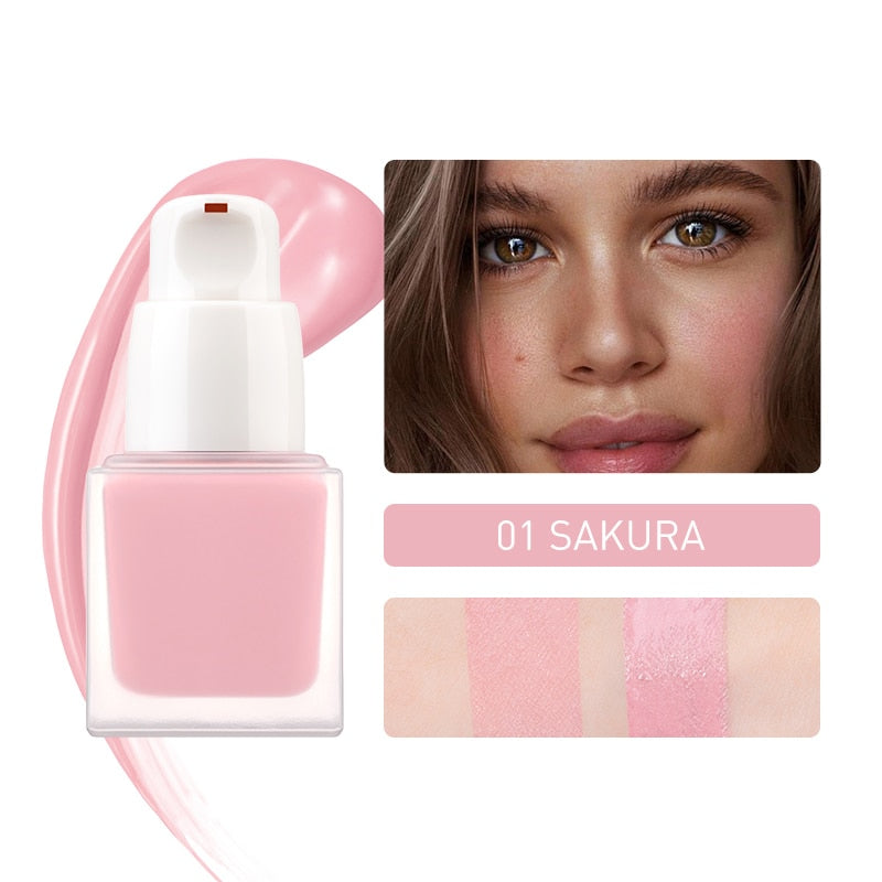 Long-lasting Silky Natural Contour Liquid Cheek Face Blush