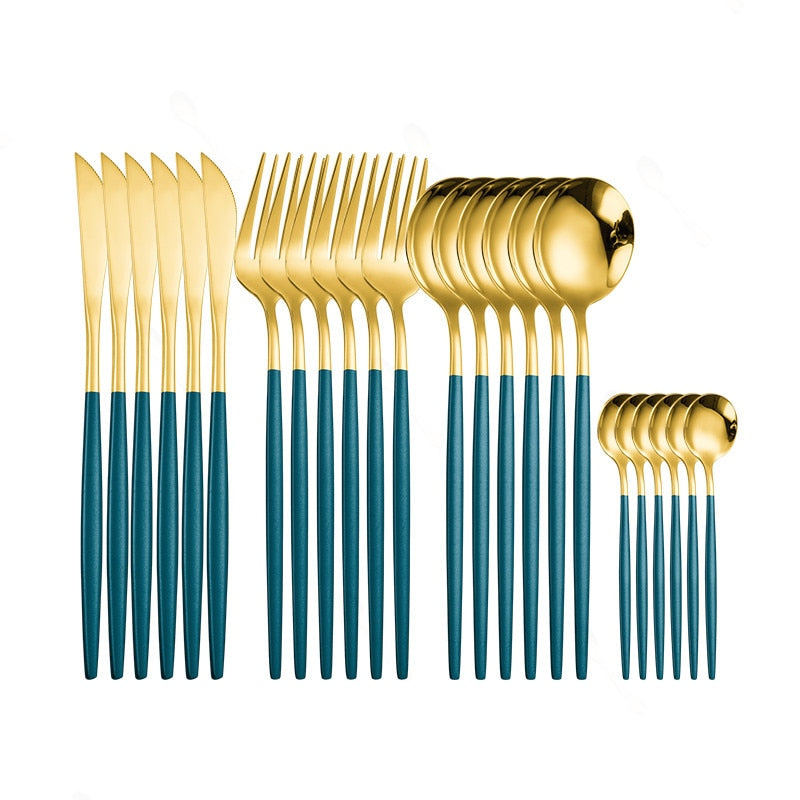 Golden Tableware 24pcs 18/10 Stainless Steel Cutlery