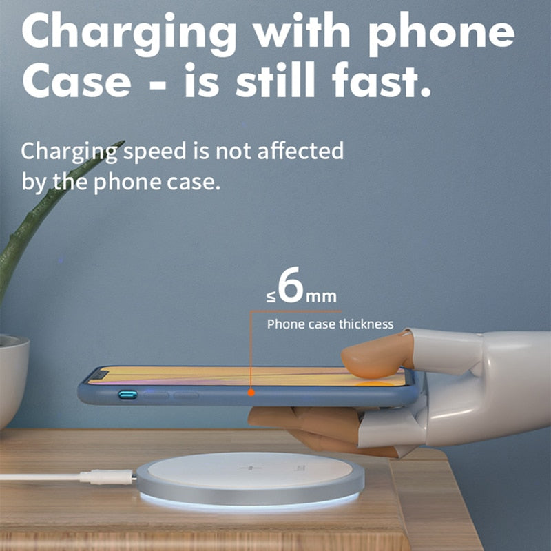 15W Fast Wireless Charger Wireless Charging Pad