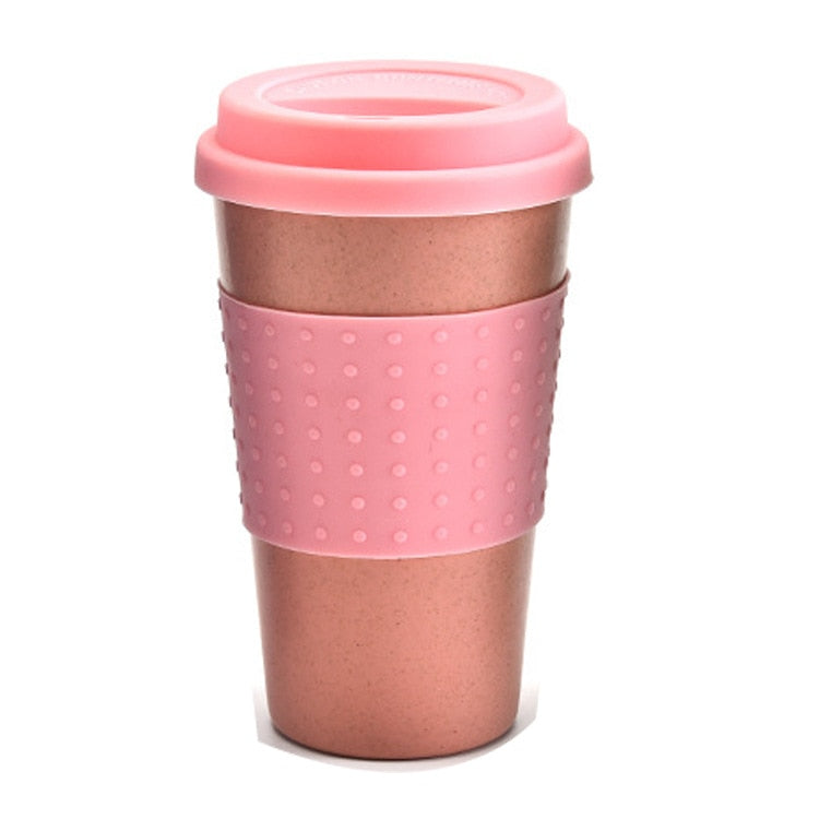 Eco-friendly Coffee Tea Cup with Silicone Lid