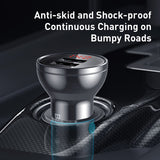 All Metal Dual USB Car Charger 24W 4.8A Fast Car USB Charger
