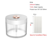 Portable Air Humidifier Wireless 2000mAh