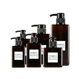 Bathroom Refillable Press Storage Bottles