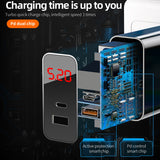 LED Display PD Fast Charger Type C USB Charger