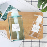 Bathroom Refillable Press Storage Bottles