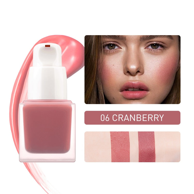 Long-lasting Silky Natural Contour Liquid Cheek Face Blush