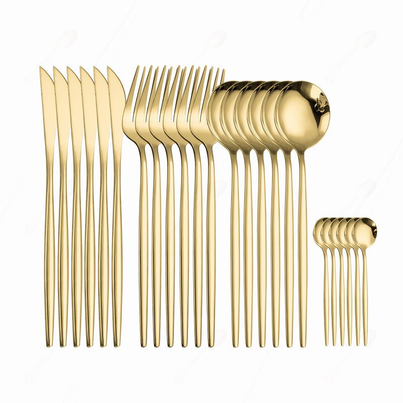 Golden Tableware 24pcs 18/10 Stainless Steel Cutlery