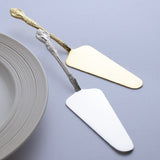 Gold Cake Shovel Spatula Baking Pastry Tools Wedding Cake Serve Baroque Party Cake Decorating Shovel Restaurant Silverware