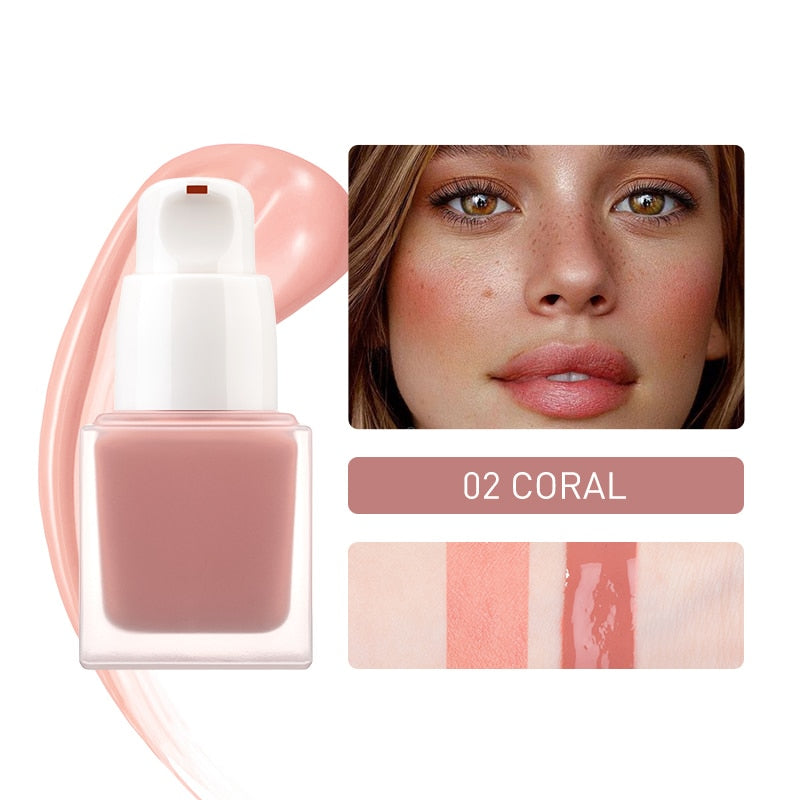 Long-lasting Silky Natural Contour Liquid Cheek Face Blush