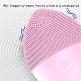 Silicone Electric Facial Cleansing Brush Vibration Face Cleaner & Massager