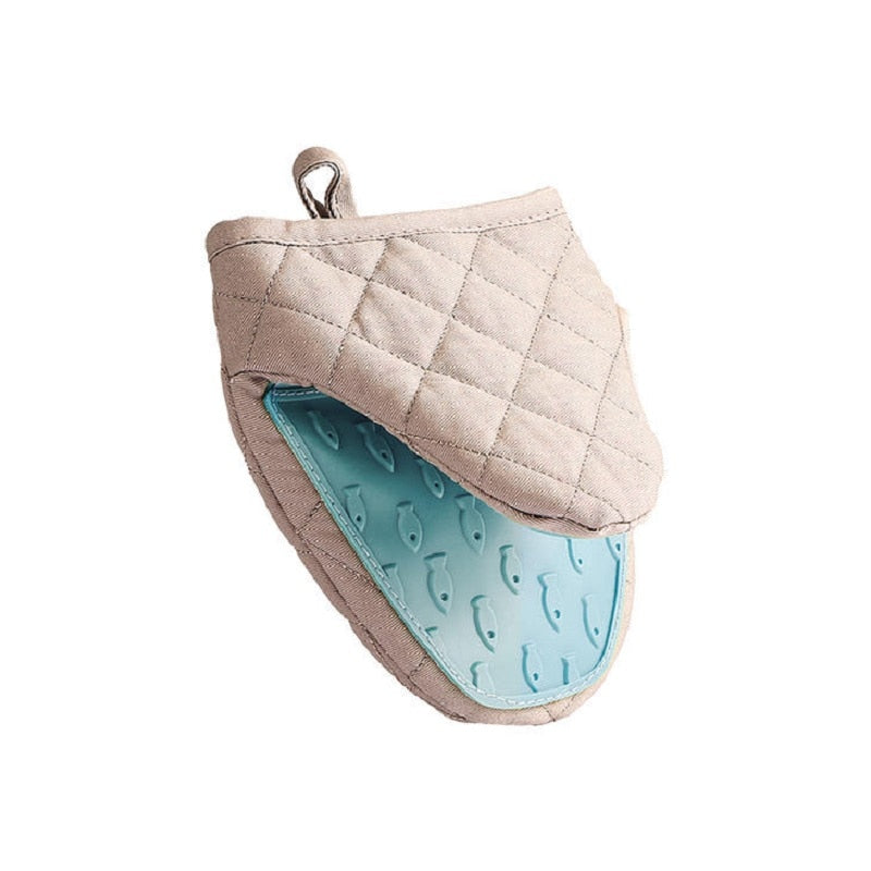Gants isolants en coton et silicone pour four à micro-ondes, accessoire de cuisine, non ald, épais