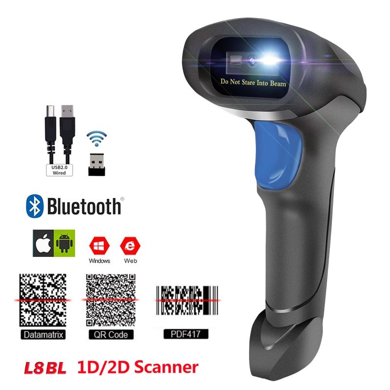 L8BL Bluetooth 2D Barcode Reader