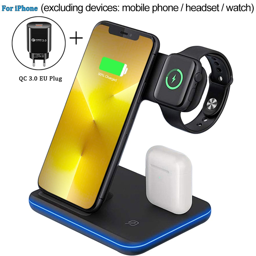 3 in 1 Wireless Charger Stand For iPhone