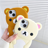 Rilakkuma Bear Silicone iPhone Soft Case