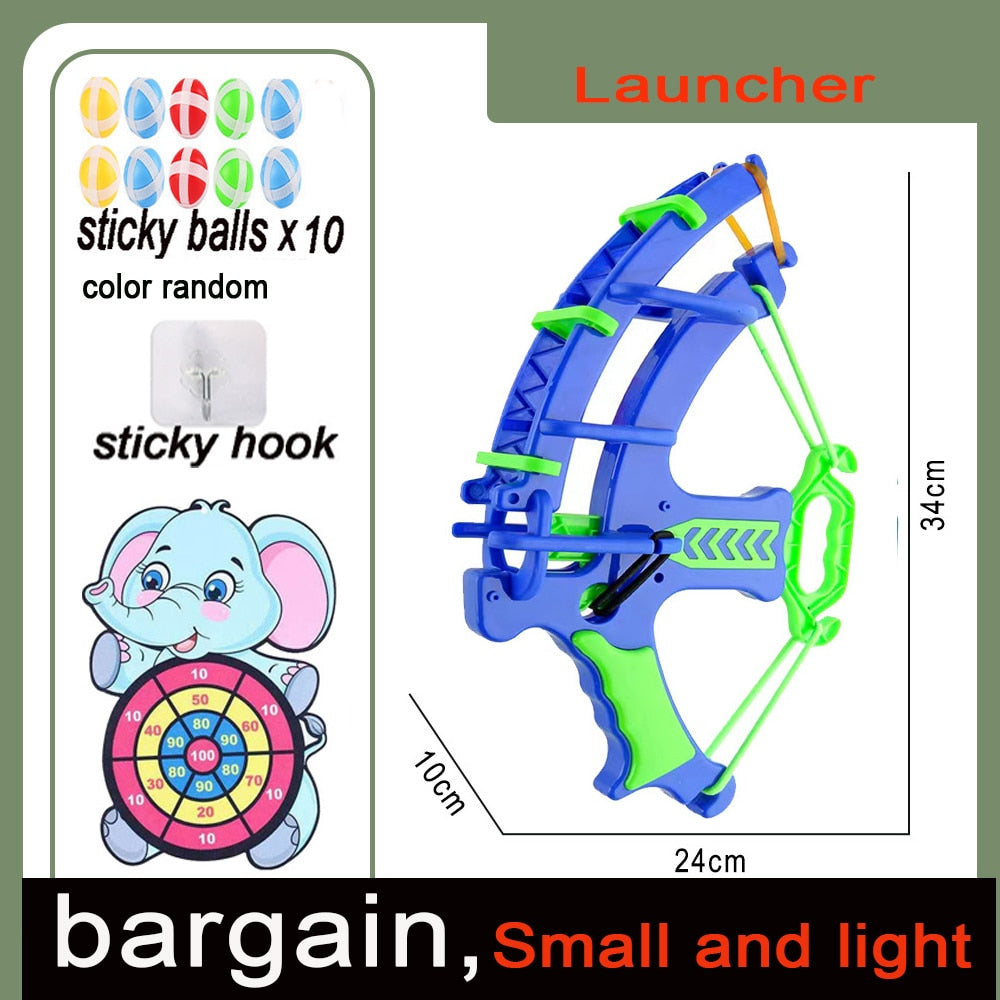 Montessori Throw Sport Slingshot Target Sticky Ball Dartboard