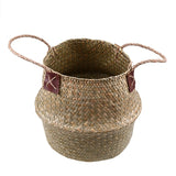 Foldable Wicker Basket Planter