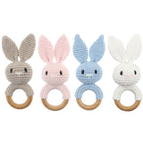 Newborn Baby Rattles Cute Cartoon Animal Rabbit