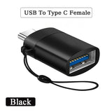 2PCS Charger Adapter USB3.0 To Type C OTG Connector