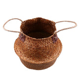 Foldable Wicker Basket Planter