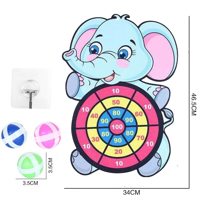 Montessori Throw Sport Slingshot Target Sticky Ball Dartboard