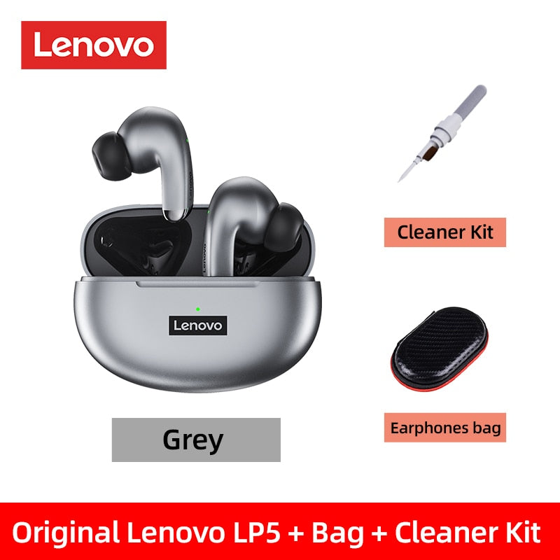 Lenovo-auriculares inalámbricos LP5, audífonos de música HiFi con micrófono, deportivos, resistentes al agua, 100% originales, novedad de 2022