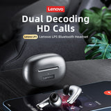 Lenovo-auriculares inalámbricos LP5, audífonos de música HiFi con micrófono, deportivos, resistentes al agua, 100% originales, novedad de 2022