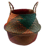 Foldable Wicker Basket Planter