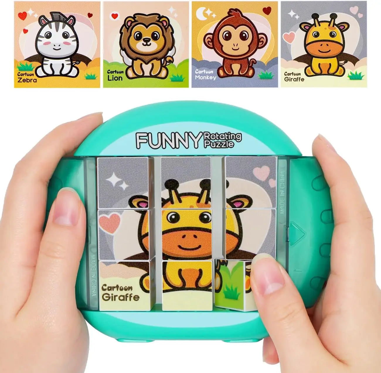 4-in-1 Rotating Puzzle Toy for Kids