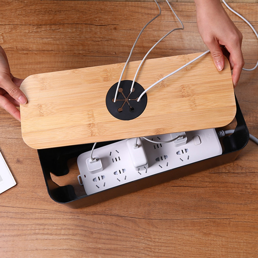 Cable Storage Box Power Strip Wire Case