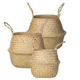 Foldable Wicker Basket Planter